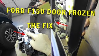 FORD F150 DOOR FROZEN. THE FIX