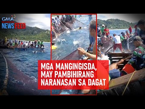 Mga mangingisda, may pambihirang naranasan sa dagat GMA Integrated Newsfeed
