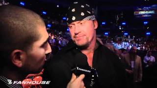 WWE's Undertaker, Brock Lesnar Exchange Words Following UFC 121