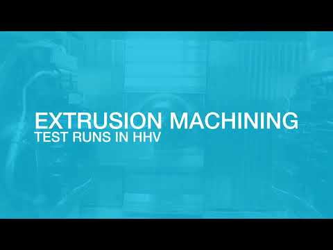 Aluminum Extrusion Machining  - Test runs in HHV.  Learn what makes the Modig Machines Unique.