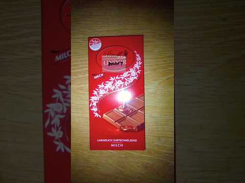 Lindt Lindor Milk Chocolate Bar #shorts #chocolate #food #viral