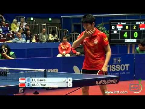 2012 World Team Table Tennis Championships. FINAL: GUO Yue vs LI Jiawei