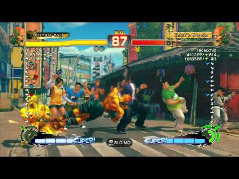 SSF4 AE: YHCmochi (Dhalsim) vs Hidecchi0 (Dhalsim) - Ranked Match (720p HD)