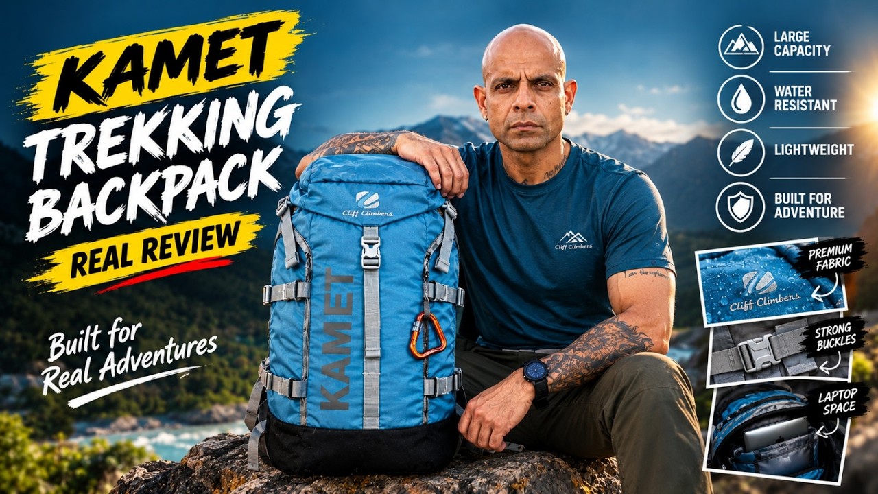 Kamet Trekking Backpack by Cliff Climbers | Ft. Col. Shivender Kanwar