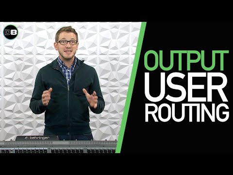 Behringer X32 User Output Routing