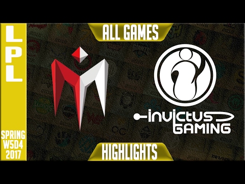 Imay vs Invictus Gaming All Games - LPL Week 3 Day 4 Spring 2017 - IM vs IG All Games