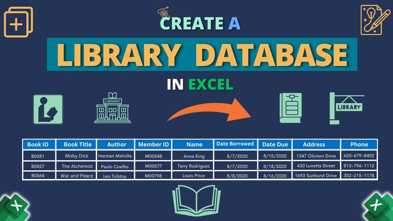 How to Create a Library Database in Excel