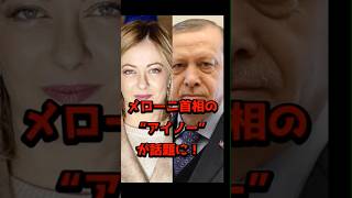 #メローニ首相 #エルドアン大統領 #マクロン #国際ニュース #禁煙 #外交 #笑えるニュース #アイノー #海外政治 #shorts