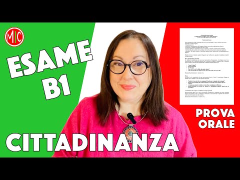 Esame B1 Cittadinanza: Produzione orale | B1 Italian Citizenship Exam Speaking Test