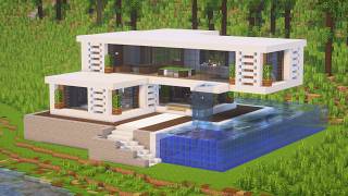 Minecraft Tutorial⚒️/ Modern House🏡