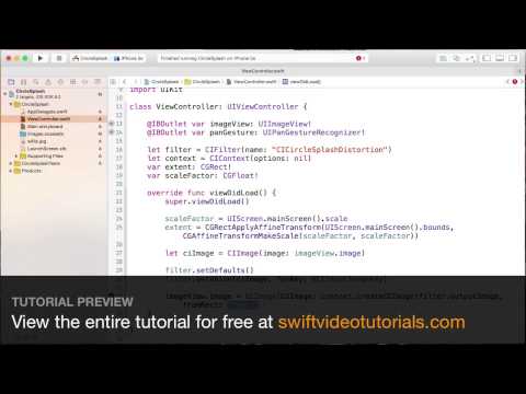 Using Core Image Filters on iOS - Swift Video Tutorials