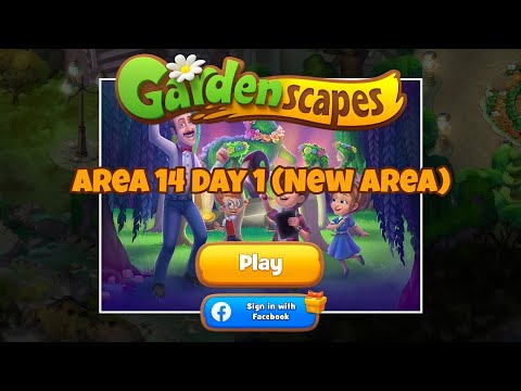 Area 14 Day 1 (New Area) | GARDENSCAPES #gardenscapesgame #gardenscapesgameplay