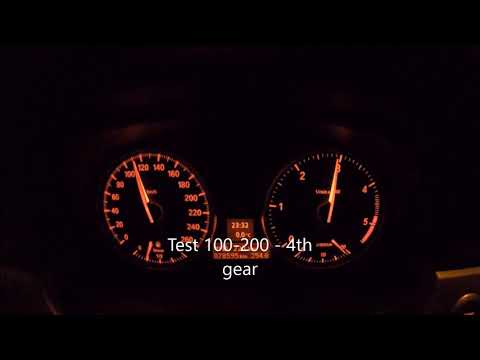 BMW E90 318D 100 - 200 autobahn acceleration