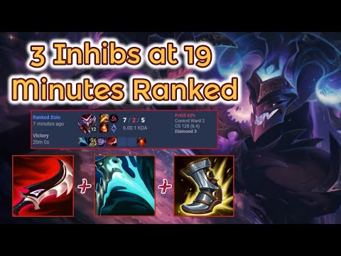 3 Inhibs at 19 Minutes - S13 Shaco to Master [League of Legends] Full Gameplay - Infernal Shaco