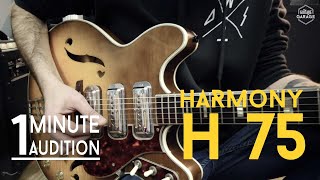 Video thumbnail for 60's Harmony H75 - 1 Minute Audition by Guitare Garage
