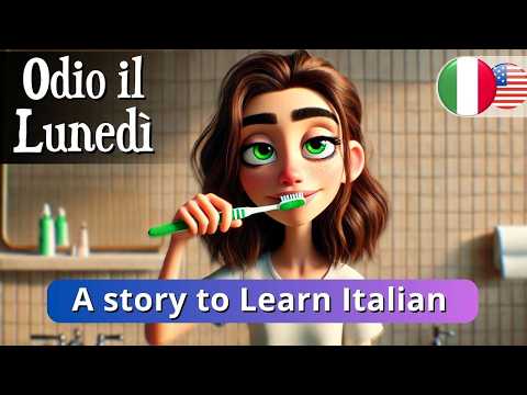 LEARN ITALIAN with a Short Story: "I Hate Mondays"  (A1-A2)
