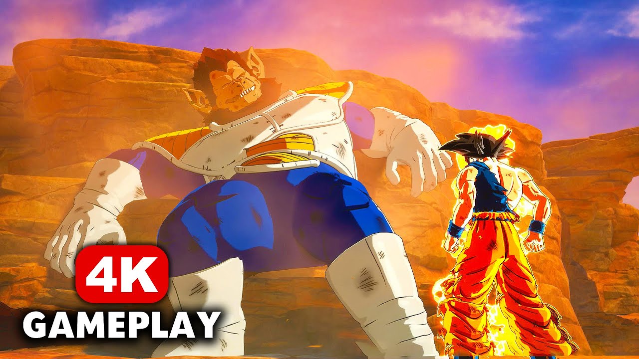Dragon Ball Sparking Zero - What if Goku Transformed into Super Saiyan vs Vegeta in Saiyan Saga
