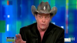 Ted Nugent to Piers Morgan Kiss My Ass! Suck on My Machine Gun!  - Gun Control -