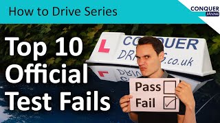 Top 10 official reasons for failing the driving test in the UK