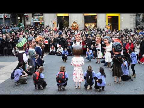 Nanos de Reus - Lluïment del Seguici Festiu de Reus per Santa Eulàlia de Barcelona (17/2/2013)