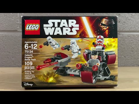 YouTube thumbnail: LEGO Star Wars 75134: Galactic Empire Battle Pack Review! (2016)