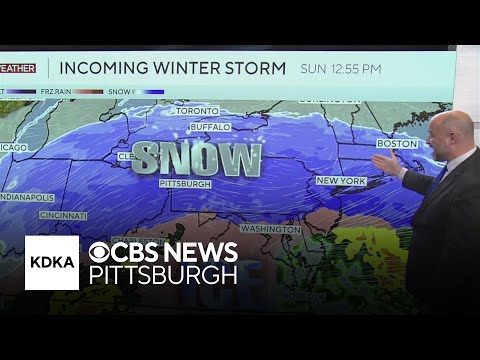 A major winter storm is coming for Pittsburgh. Here's the latest timing.