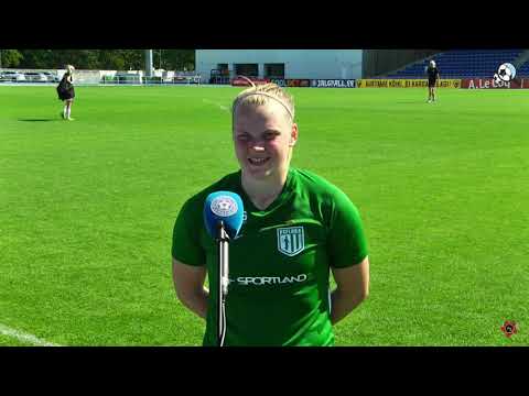 NML 9. voor: Pärnu JK Vaprus - Tallinna FC Flora 0:7 (19.06.2021) Siret Räämet intervjuu