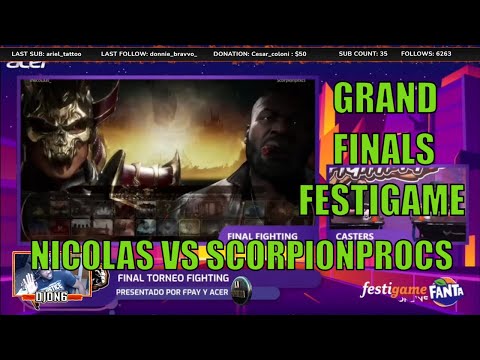 GRAND FINALS  - T7G |  Nicolas vs T7G | ScorpionProcs - Festigame Online Finals - Mortal Kombat 11