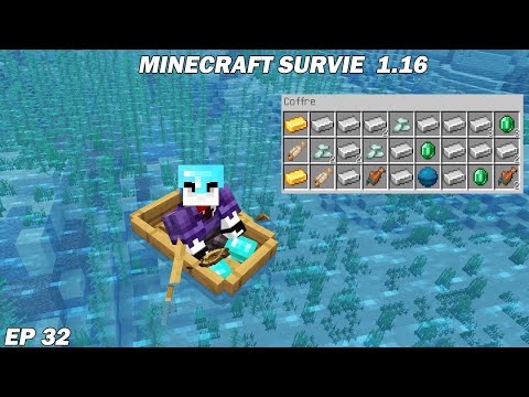 Underwater exploration = Treasures!  Minecraft Survival 1.16.  EP32