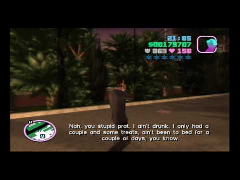 Grand Theft Auto: Vice City: Drunk phone call with kent paul