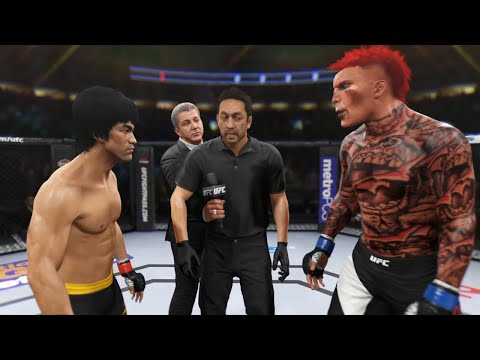 Bruce Lee vs. Grave Skull - EA Sports UFC 2 - Dragon Fights 🐉
