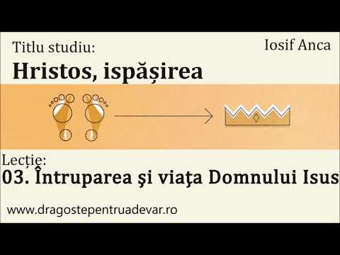 Iosif Anca - Întruparea și viața Domnului Isus (Hristos, ispășirea 3/20)