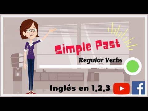 What is the simple past tense and how is it used in English with regular verbs?