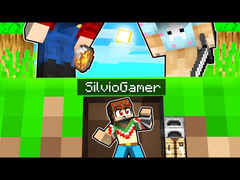 Silvio Gamer - Minecraft: 2 CAZADORES vs 1 CORREDOR de 1 PIXEL 😱🔪 SILVIO vs 2 ASESINOS en MINECRAFT SPEEDRUN