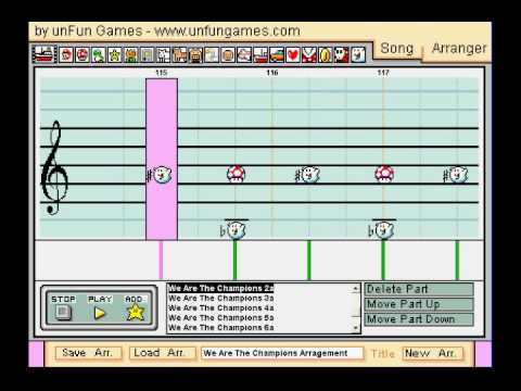 We Are The Champions by Queen in Mario Paint Composer v2