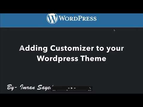 Wordpress Theme Customizer API Part 3