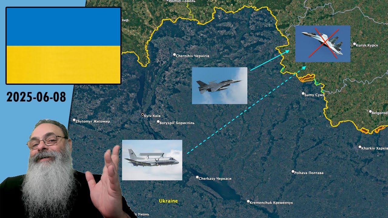#Ukraine 2025-06-08: UKRAINIAN F-16 shot down RUSSIAN SU-35 using AIRBORNE RADAR