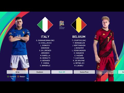 ITALY vs BELGIUM - FINAL UEFA Nations League 2021 | eFootball PES 2021
