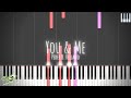 Peder B. Helland - You & Me [Relaxing Piano Tutorial with Synthesia]