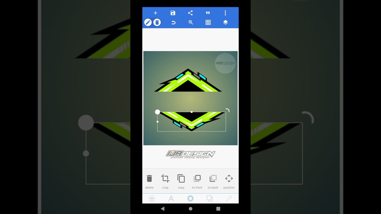 CARA MEMBUAT MENTAHAN LOGO DI APLIKASI PIXELLAB #mentahanlogo #mentahan #pixellab #logo