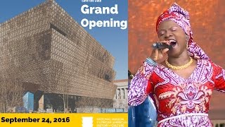 Angelique Kidjo singing Afirika at the Dedication Ceremony of the NMAACH