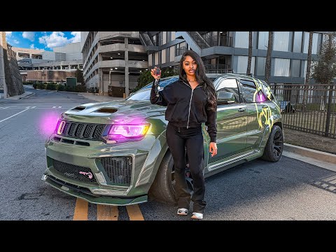 I LET HER CUT UP IN MY 1000HP TRACKHAWK