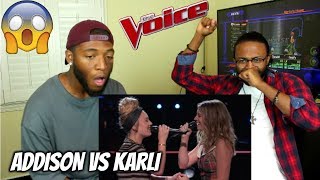The Voice 2017 Battle - Addison Agen vs. Karli Webster: &quot;Girls Just Want to Have Fun&quot; (REACTION)