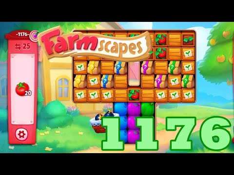 Farmscapes Level 1176 HD Gameplay Walkthrough | 3 - match game | android | ios | pc | GameGo Game