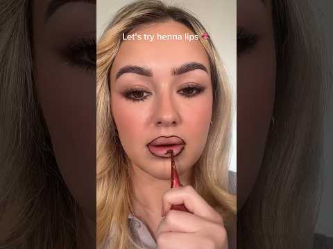 Henna lips! 💋 IB @molchanovamua #makeupchallenge #beauty #beautyhacks