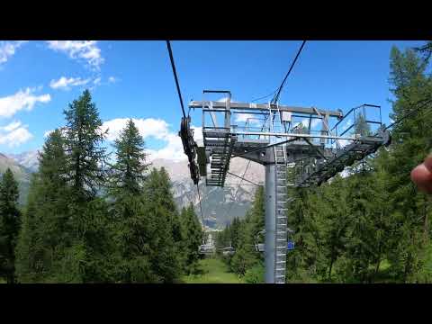 Discesa integrale seggiovia Doppelmayr "Crête des Bans" Puy-Saint-Vincent (Francia)