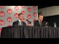 Riley Sheahan and Jimmy Howard (on Riley Sheahan) - Joe Louis Arena finale