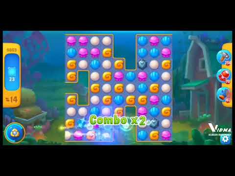 Fishdom. 9663 level no boosters and diamonds. 21 move