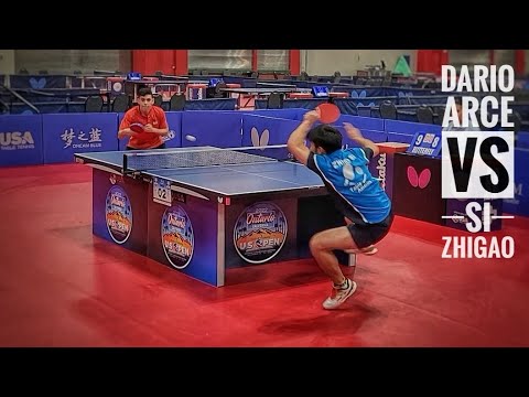 Dario Arce (2566) vs Si Zhigao (2583) // 2022 US Open TT -  U21 Men's Singles Quarterfinal 12-17-22