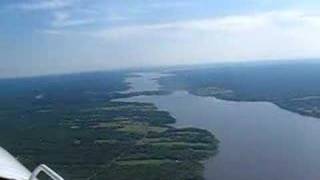 preview picture of video 'Cessna Fly Over Washademoak Lake New Brunswick'